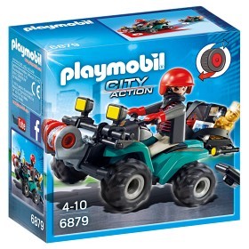 Bilde av Playmobil City Action - Bandit och fyrhjuling med vinsch 6879