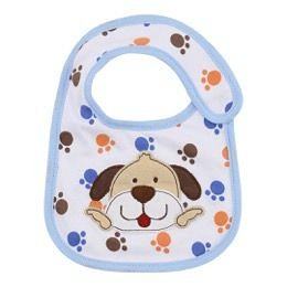 Bilde av Haklapp med broderi (Blå Hund)