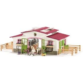 Bilde av Schleich Horse Club 42344 Hestestall med ryttere og hester