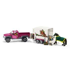 Bilde av Schleich Pick-up-bil med hästtransport