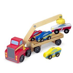 Bilde av Melissa & Doug - Magnetisk billastare med 4 bilar