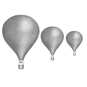 Bilde av Stickstay Väggdekaler Ballonger (Grafitgrå)