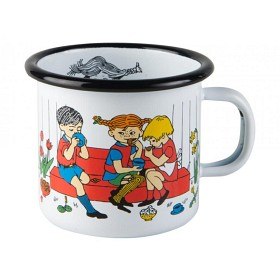 Bilde av Muurla Mugg Emalj (Pippi Fikapaus)