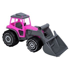 Bilde av Plasto - Traktor med rosa hytt 33 cm
