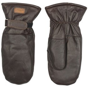 Bilde av Lindberg Moose Leather Mitten Tumvante Dark Brown