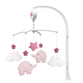 Bilde av Jabadabado, Musikmobil elefant rosa