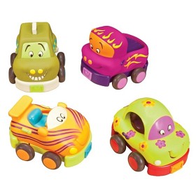 Bilde av B.Toys, Wheeeee-ls, Pull-back Bilar 4 st