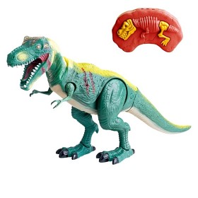 Bilde av Dino vs World - Radiostyrd dinosaurie med ljus - grön