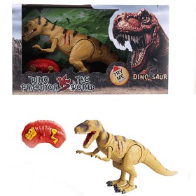 Bilde av Dino vs World - Radiostyrd dinosaurie med ljus - ljusbrun