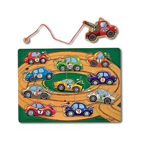 Bilde av Melissa & Doug - Magnetiskt Bilpussel 10 bitar