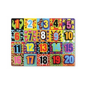 Bilde av Melissa & Doug - Sifferpussel med stora klossar - 1-20