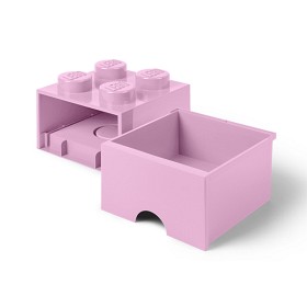 Bilde av LEGO Oppbevaringsboks 4 med skuffer (lys lilla)