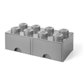 Bilde av LEGO - Förvaringsbox 8 med lådor - stone grey