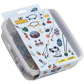 Bilde av Hama - Mini Pärlor  och pärlplatta box Jeweller 10500 st