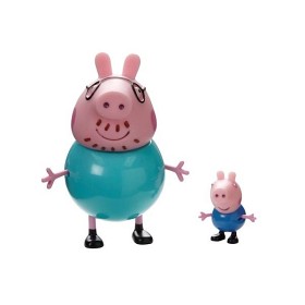 Bilde av Greta Gris Figurer 2-pack Pappa & George