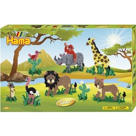 Bilde av Hama - Midi - Giant Gift box Safari 5000 st