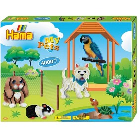 Bilde av Hama Midi Gift Box My pets 4000 st