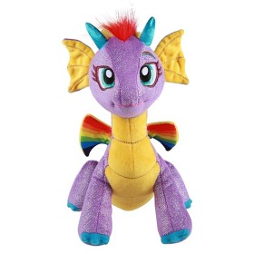 Bilde av Glittrande Mjukisdrake Lila 30 cm