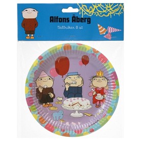 Bilde av Alfons Åberg - Tallrikar Lila 8-pack