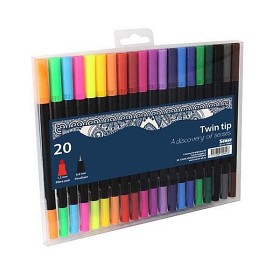 Bilde av Sense - Fineliner Twin-tip 20-pack