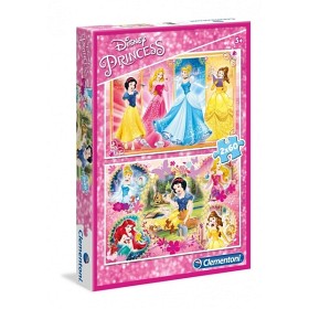 Bilde av Clementoni Pussel Disney Princess (2x60 bitar)