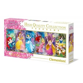 Bilde av Clementoni Panorama Pussel Disney Princess (1000-bitar)