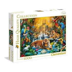 Bilde av Clementoni High Color Collection Puslespill - Mystic Tigers 1000-biter