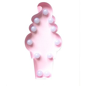 Bilde av Marquee Light - LED-light Glasstrut Rosa