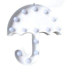 Bilde av Marquee Light - LED-light Paraply Vit