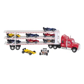 Bilde av Rapid Speed - Mega lastbil 60 cm med 9st F1 bilar - Röd