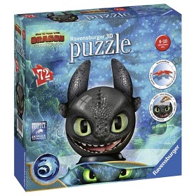 Bilde av Ravensburger - 3D Pusselboll - Tandlöse med öron 72-bitar