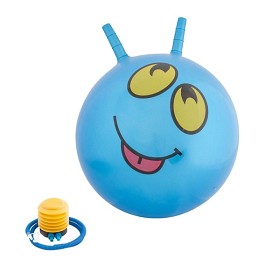 Bilde av Hoppboll smiley - blå
