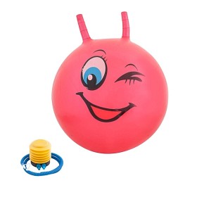 Bilde av Hoppboll smiley - röd