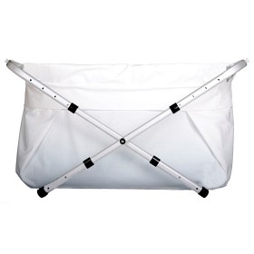 Bilde av BiBaBad Flexi Sammenleggbart Badekar 80-100 cm (Hvit)