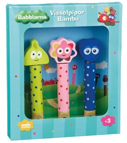Bilde av 2B Baby Babblarna Fløyter Bambus 3-pack (Dadda/Diddi/Doddo)