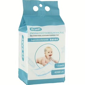 Bilde av 2B Baby Stelleunderlag 45x60 cm 12-pack