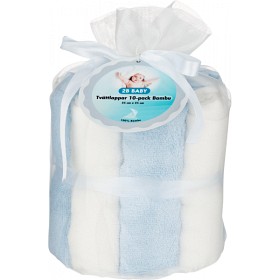Bilde av 2B Baby Tvättlappar Bambu 10-pack (Blå)