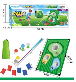 Bilde av Golfsett og kastpåsespill 2in1