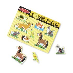 Bilde av Melissa & Doug - Ljudpussel Husdjur