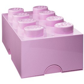 Bilde av LEGO Förvaringslåda 8 (Ljusrosa)