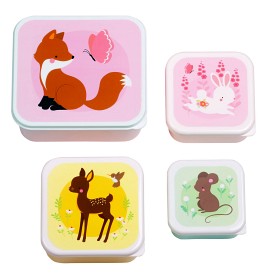 Bilde av A Little Lovely Company Matboks 4-p Forest friends