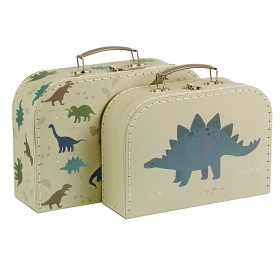 Bilde av A Little Lovely Company Koffert 2-p Dino