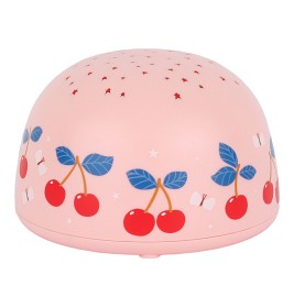 Bilde av A Little Lovely Company Stjerneprojektor Cherries (Rosa)