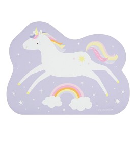 Bilde av A Little Lovely Company Underlag Jumping Unicorn (Lilla)