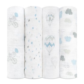 Bilde av Aden Anais Classic Swaddle 4-pakning (Night Sky)