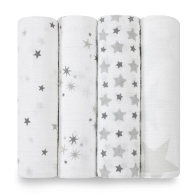 Bilde av Aden Anais Classic Swaddle 4-pakning (Twinkle)