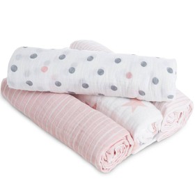 Bilde av Aden Anais Essentials Swaddle 4-pack Doll Pink