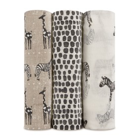 Bilde av Aden Anais Silky Soft Swaddle 3-pack (Sahara Motif)