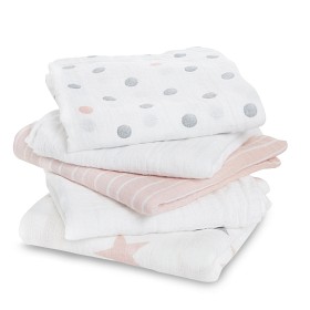 Bilde av Aden By Snuttefiltar Muslin 5-Pakning (Rosa)