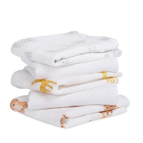 Bilde av Aden By Snuttefiltar Muslin 5-pakning (Safari)